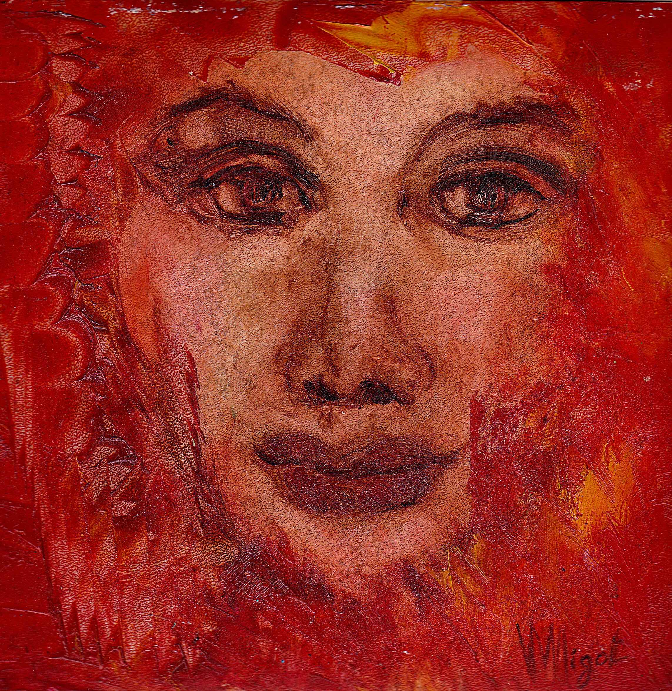 WP_(4)Volcanique huile sur PVC 20x20cm