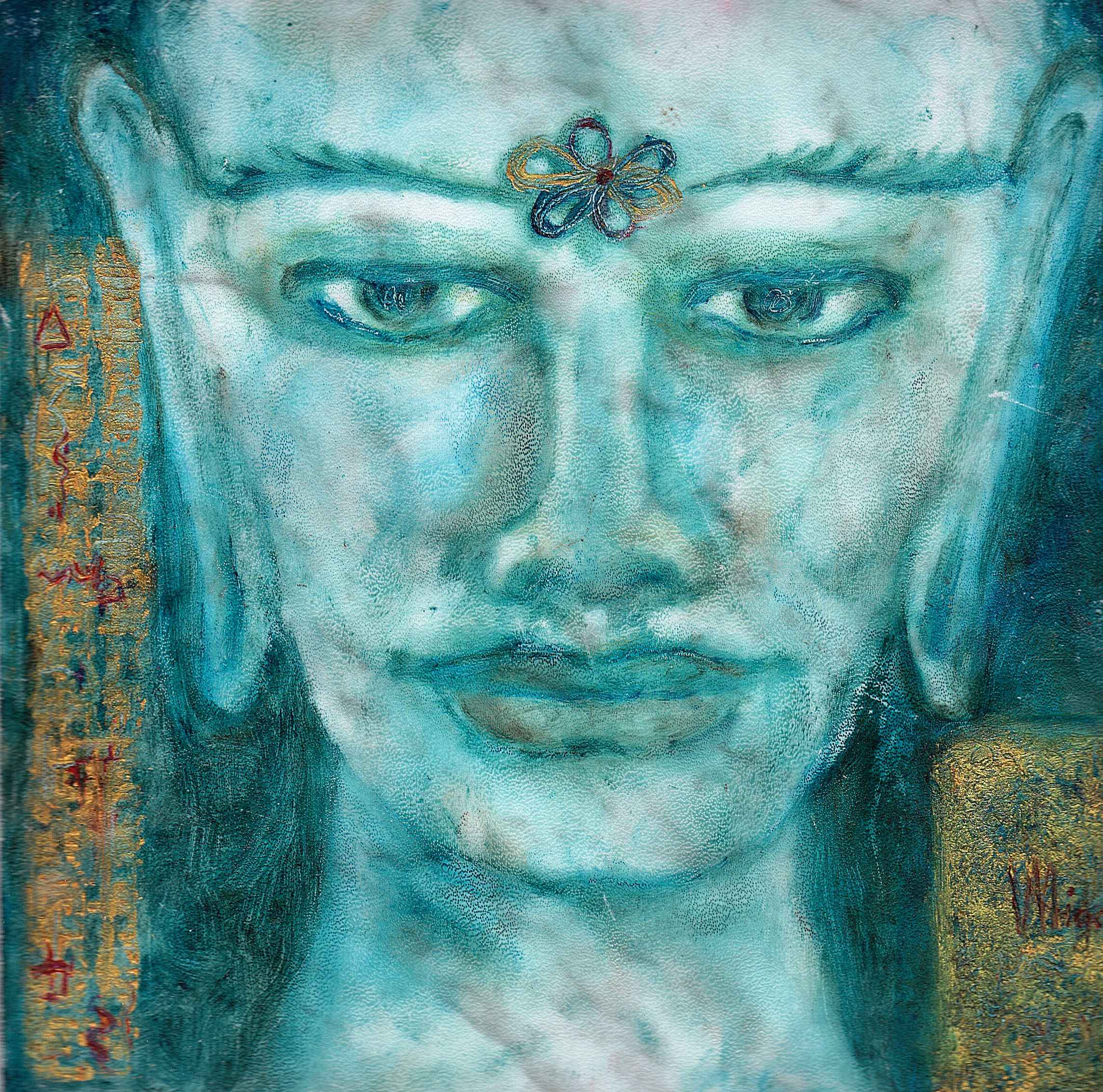 WP_(5) Herméneutique Huile sur PVC 20x20cm