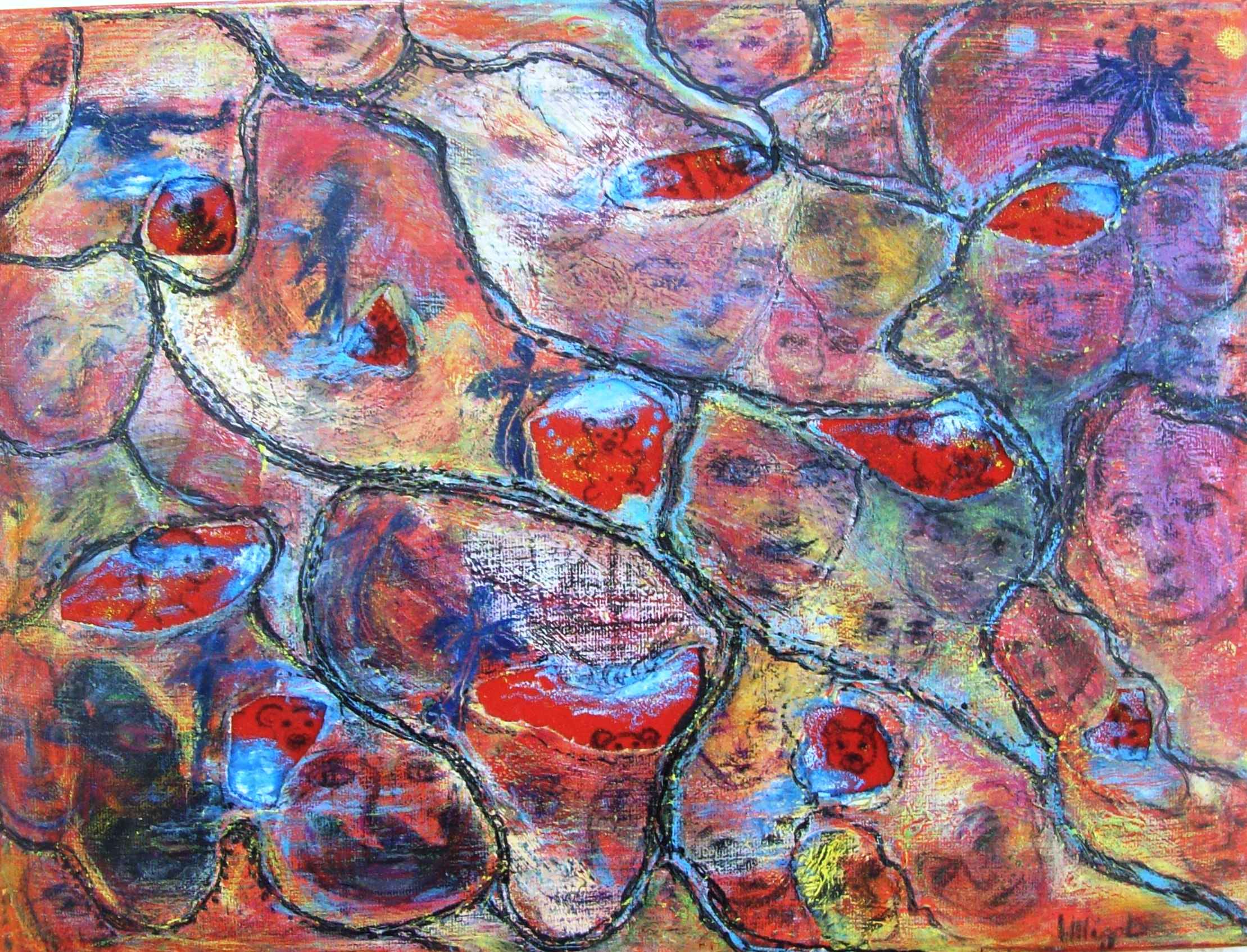 WP_Kids in the Box – Carte du Monde (Map of the World)- work on canvas and paper 30 X 40cm Mixed Media